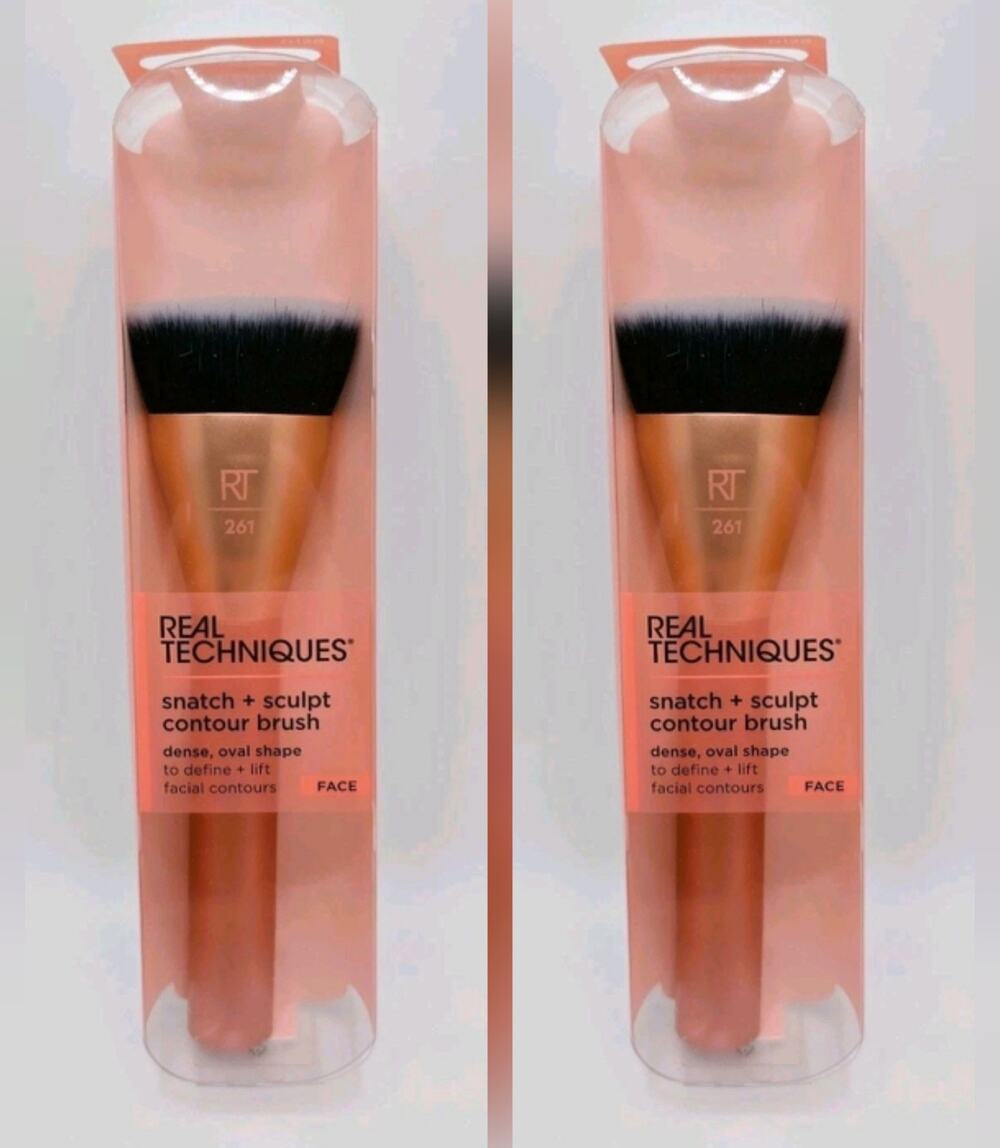 2X Real Techniques Snatch + Sculpt Contour Makeup Brush #261 FACE